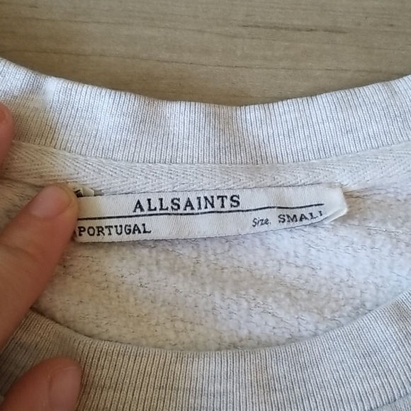 All Saints High Low Crewneck - Picture 2 of 2